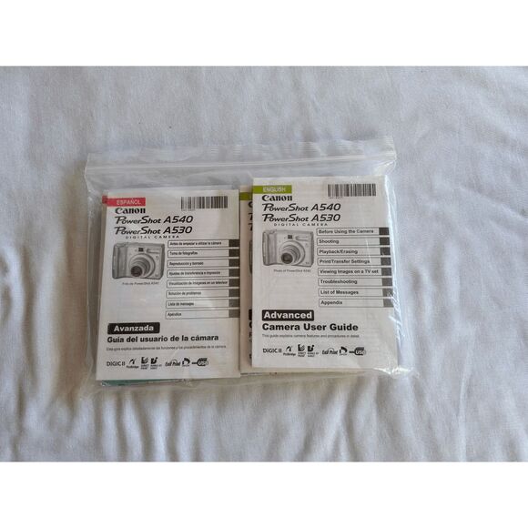 Canon PowerShot A540 & A530 User Guide/Manual Basic & Advanced - Picture 6 of 7